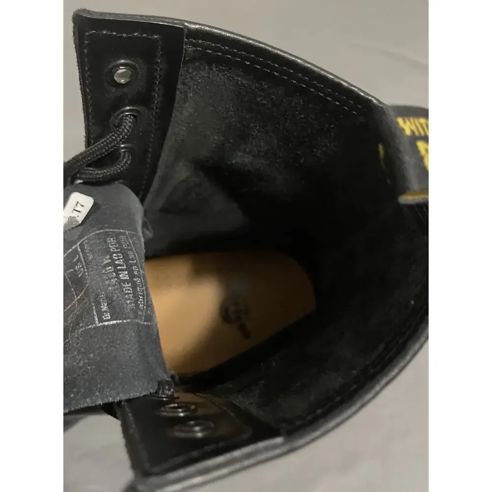 Dr. Martens 1460 Black Smooth Leather 8-Eye Boots – Size US 7 Good Condition